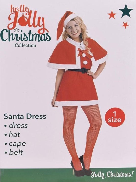 4-teiliger Weihnachtsfrauenanzug (One-Size)