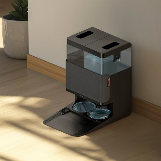 iRobot Roomba® Plus 505 Combo Roboter + Autowash™-Dockingstation – Staubsaugerroboter mit Wischfunktion – Schwarz – N1850