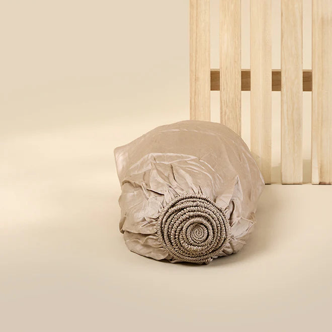 Sjumo - Tencel Satin Spannbetttuch - 180x200 cm - Honey Glow Tencel & Baumwollsatin - Hochglanz & Seidenweich - Antiallergisch & Atmungsaktiv - Komfort in Luxushotelqualität