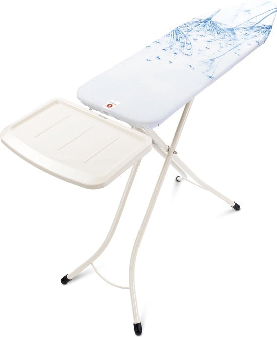 Brabantia Bügeltisch B - mit Halterung für Dampfbügelstation - 124 x 38 cm - Cotton Flower