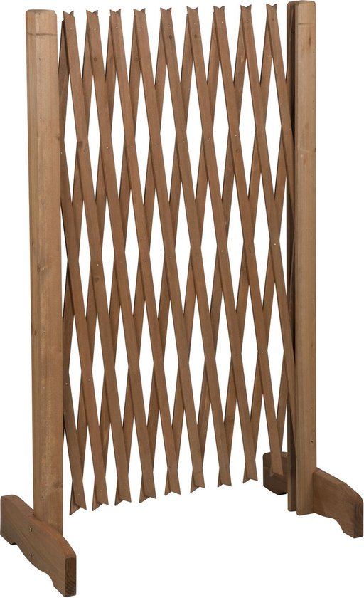 Pet Treatment Hundezaun - ausziehbar von 30 auf 117 cm - für Treppen oder Türöffnungen - Holz