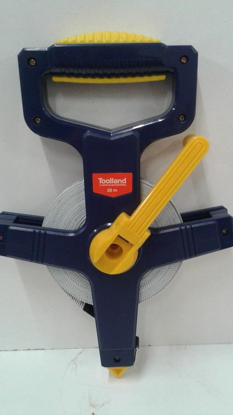 Toolland Hochwertiges Maßband, Zentimeter- und Millimeterskala, robustes ABS-Gehäuse, 20 m