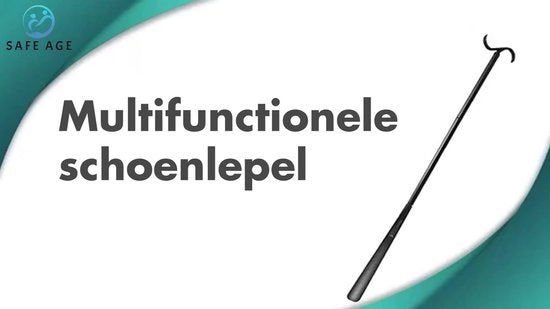 Safe Life Schuhlöffel lang - 3 Längen - Inkl. Verbandstab und Sockenhilfe - 3-in-1-Funktion