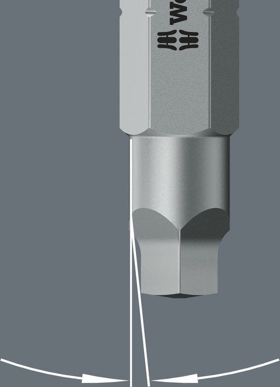 Wera Bit-Check 6 V Universal 1 05056478001 6-teiliges Bitset mit Innenvierkant (Robertson) Torsionszone