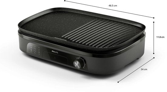 Philips Tischgrill HD6210/90 – Einstellbare Temperatur – 2400 W
