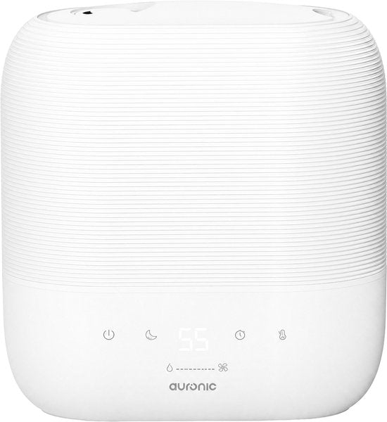 Auronic Luftbefeuchter – 5 l – Geeignet für Schlafzimmer, Babyzimmer, Büro, Wohnzimmer und mehr – Luftbefeuchter – BPA-frei – Weiß