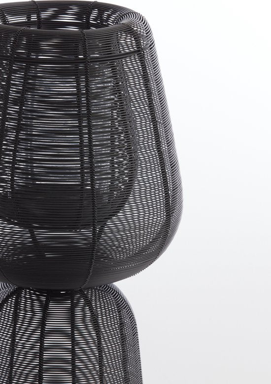 Light & Living – Windlicht FELLINI – Ø 18 × 41,5 cm – Schwarz