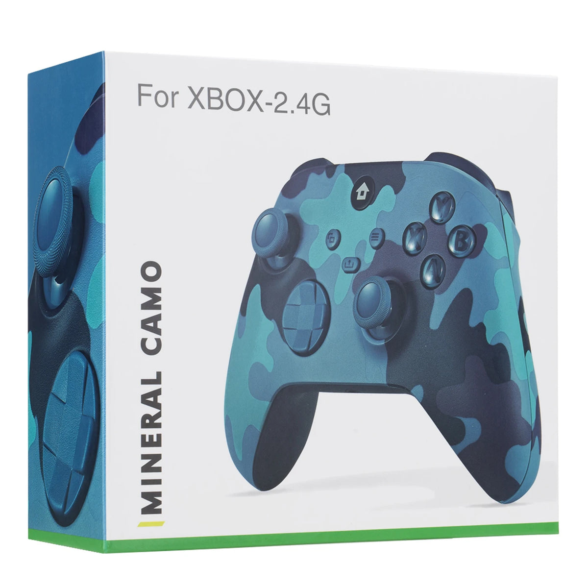 Rexsun WR007 Kabelloser Gamecontroller – Camouflage-Blau – 2,4 GHz, Xbox One/PC, Vibrationsfunktion