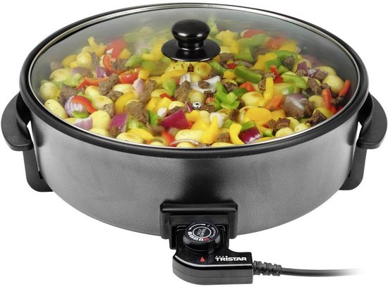 Tristar Elektrische Bratpfanne 1500 W – PZ-9145 – Ø 40 cm, Deckel – Maximale Temperatur 250 °C
