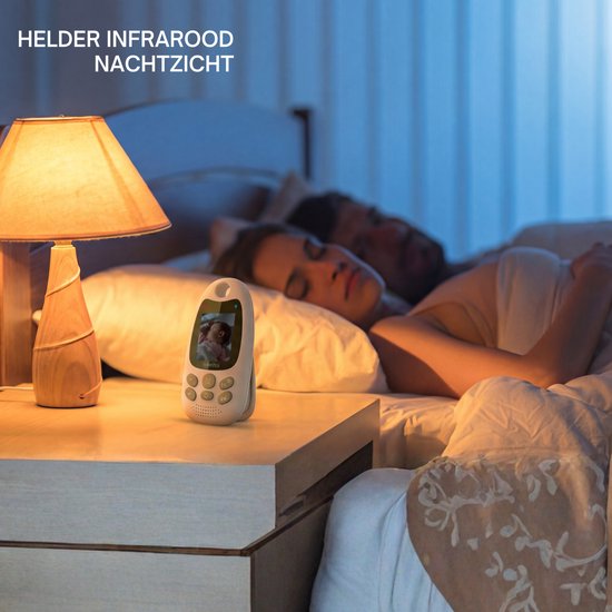 Oemmie Babyphone - Babyphone mit Kamera - Babyphone - Babykamera - Video & Audio - Nachtsicht - Weiß