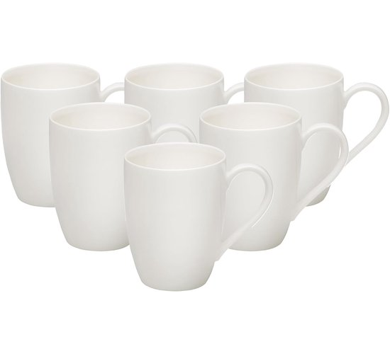Villeroy & Boch Kaffeebecher - 6 Stück - 320 ml - Weiß