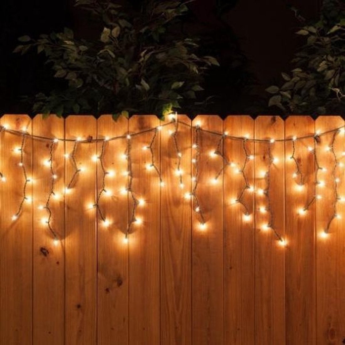 LED-Eiszapfen-Weihnachtsbeleuchtung 480LED - 9,5 Meter - Für den Innen- und Außenbereich