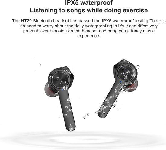 Lenovo HT20 True Wireless Bluetooth-Ohrhörer – Schwarz