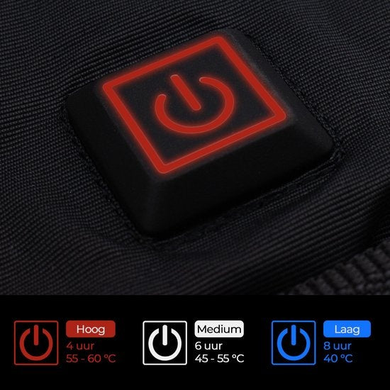 Beheizter Bodywarmer - Elektrisch beheizt - USB wiederaufladbar - 3 Stufen - Größe L - Frauen / Männer