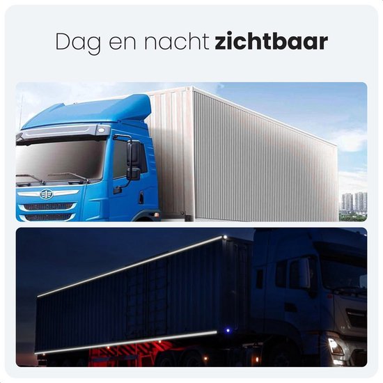 Reflektierendes Band - 5cm breit, 3m lang - Reflektierende Aufkleber - Reflektor Fahrrad - Fahrrad-Reflektoren - Selbstklebender Reflektor - Bakfiets - LKW-Reflexion
