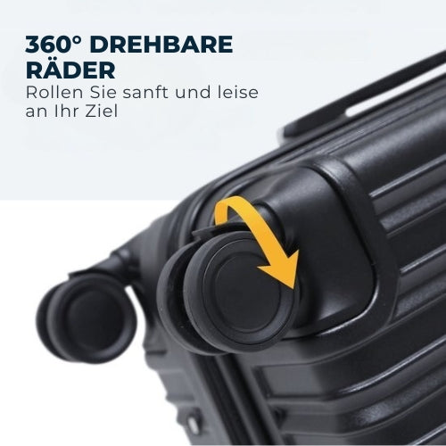 Pathsail - Handgepäck Koffer - 40L x 55CM - Leichter Trolley - Inkl. TSA-Schloss & Spinner-Räder - Schwarz