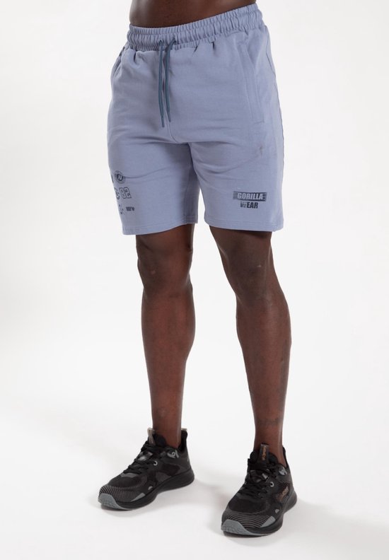 Gorilla Wear Lopez Shorts - Stonewash blau - 3XL