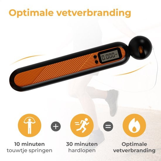Nuvance - Professionelles Sportsprungseil mit digitalem Zähler - für Erwachsene und Kinder - einstellbar - Springseil - Speedrope