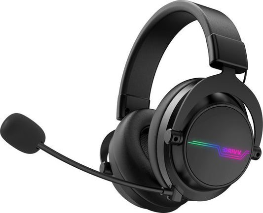 Drivv. PRO Wireless Gaming Headset mit Mikrofon - Bluetooth Game Headset geeignet für PS4, PS5, Xbox Serie und PC - Wireless 2.4GHz