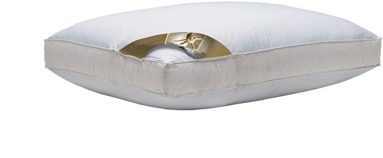 Ten Cate Kopfkissen – Kopfkissen bei Nackenbeschwerden – Gänsedaunen & Gänsefedern – Dreikammer – Kopfkissen – Geeignet für Rücken-, Seiten- und Bauchschläfer – Ergonomisches Boxkissen – 50 x 60 cm