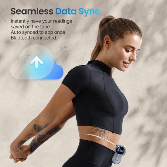 Renpho Smart Body Tape Measure+ – Intelligentes Maßband für den Körper – Umfangsmesser – mit Renpho Health App – 150 cm