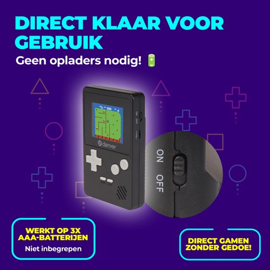 Denver Retro Spielkonsole - 200 Spiele - Spielkonsole für Kinder - GMP290