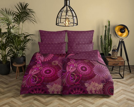 Hip - Bettbezug "Miska" - Bordeaux - 140x200 cm