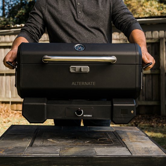 Masterbuilt - Tragbarer Holzkohlegrill mit Wagen
