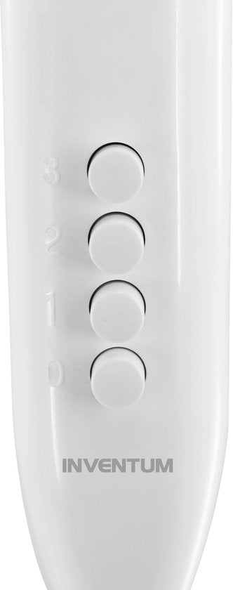 Inventum VST400W – Standventilator – 3 Geschwindigkeitsstufen – Ø 40 cm – 80° Schwenkbereich – höhenverstellbar – Weiß