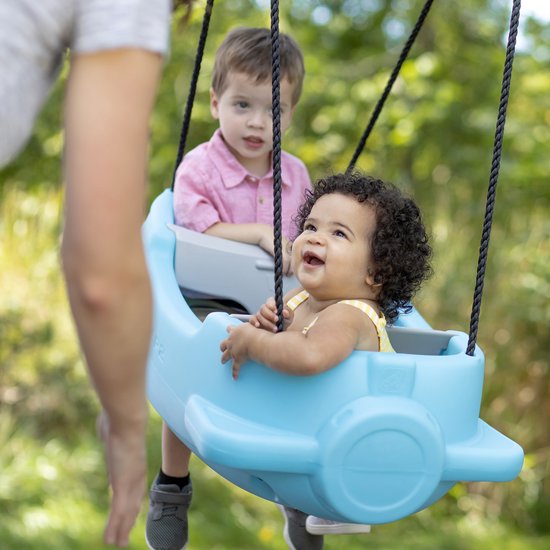 Step2 Rocket Swing for Two – Raketenschaukel für zwei Personen – Verstellbare Hüftgurte