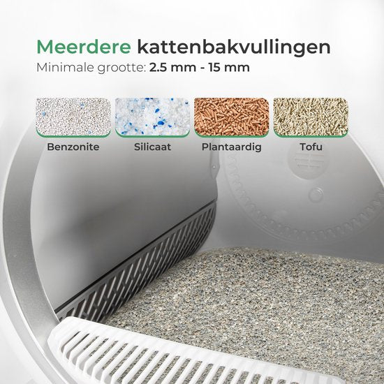 Little Big Bird - Selbstreinigende Katzentoilette - XXL - 3. Generation - Inklusive App - Weiß