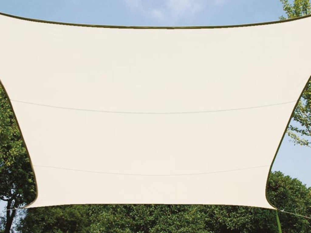 Sonnensegel - Rechteckig - 2 X 3 M - Farbe: Creme