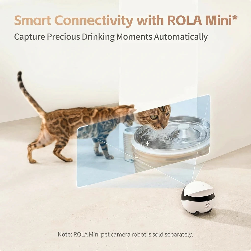 Enabot EBO ROLA Smart-Trinkbrunnen – 5000 mAh