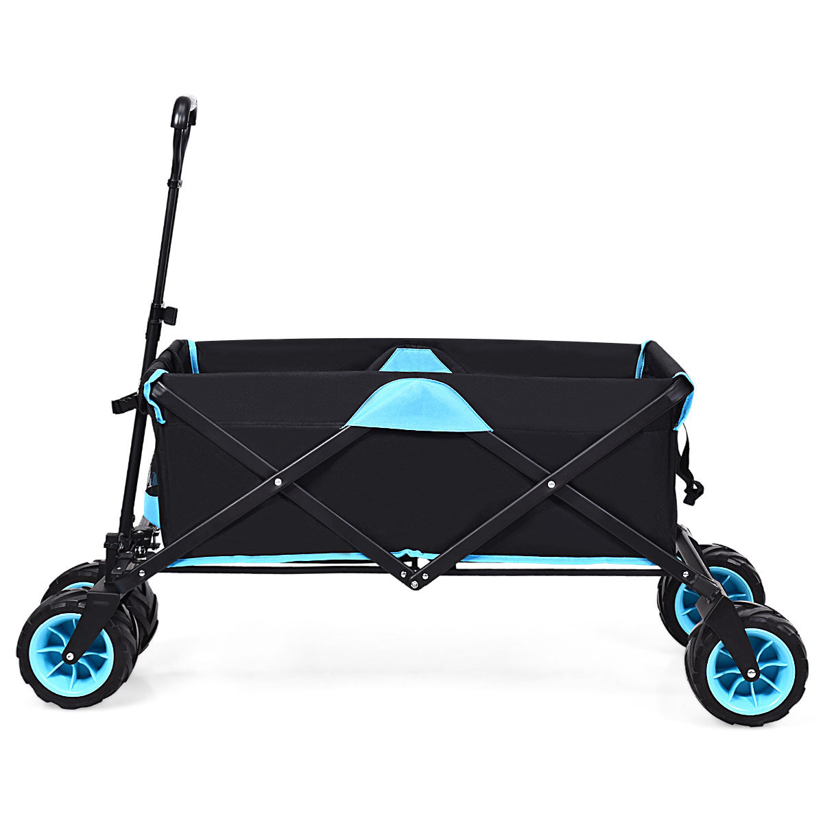 Faltbarer Wagen Coast - Max. 50 kg - 118 x 55 x 97 cm - Schwarz / Blau