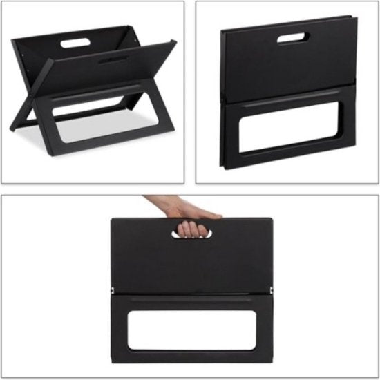 BBQ Collection Table BBQ Charcoal - Camping BBQ - Faltbarer und tragbarer Grill - Grill mit loser Feuerschale und Grillrost - 46 x 36,5 x 28 cm