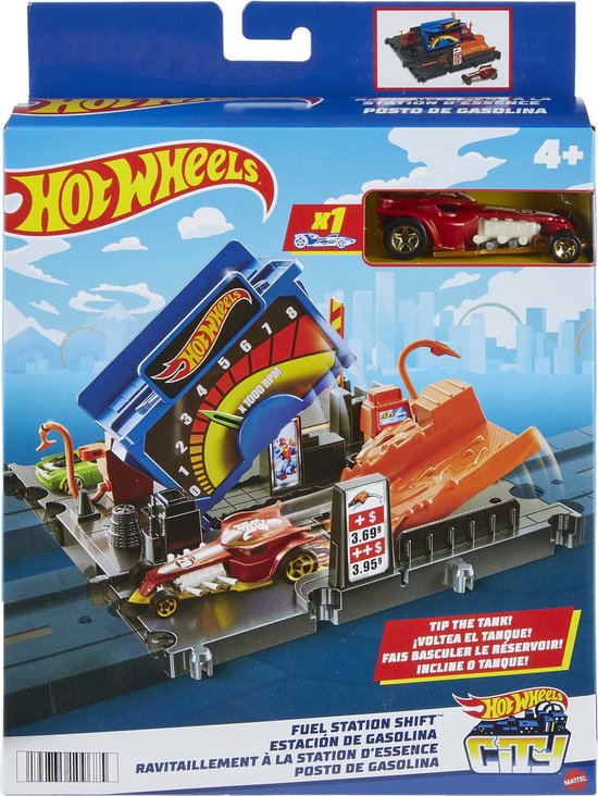 Hot Wheels City Explorer Tankstelle „Shift“ – Hot Wheels-Erweiterung – Hot Wheels-Bahnteile