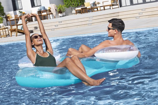 Bestway Cool Comfort Schwimmring für 2 Personen – mit Rückenlehne – 171 x 104 x 47 cm