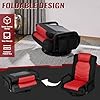 Yaheetech Drehbarer Gaming-Stuhl – Verstellbarer Gaming-Stuhl mit Armlehnen und Seitentasche