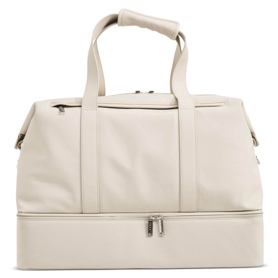 ONYX The Weekender Reisetasche für Damen und Herren – 50 l Wochenendtasche – Duffel Bag als Handgepäck – Elfenbeinweiß