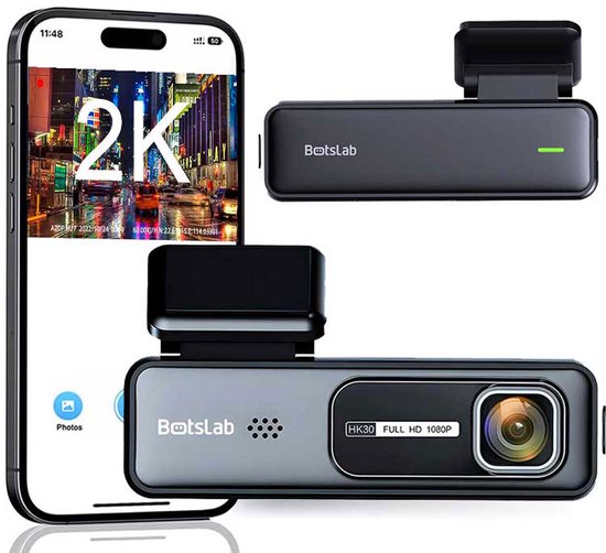 Botslab HK30 Pro 2K WLAN-Dashcam – 2K-Auflösung – WLAN mit App – 140-Grad-Blickwinkel – Parkmodus – Dashcam für das Auto