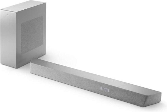 Philips Sound Soundbar mit kabellosem Subwoofer TAB8507/10 Silber