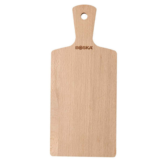 Boska Servierbrett Genf S Buchenholz - 20 cm - geölt - mit Lederband