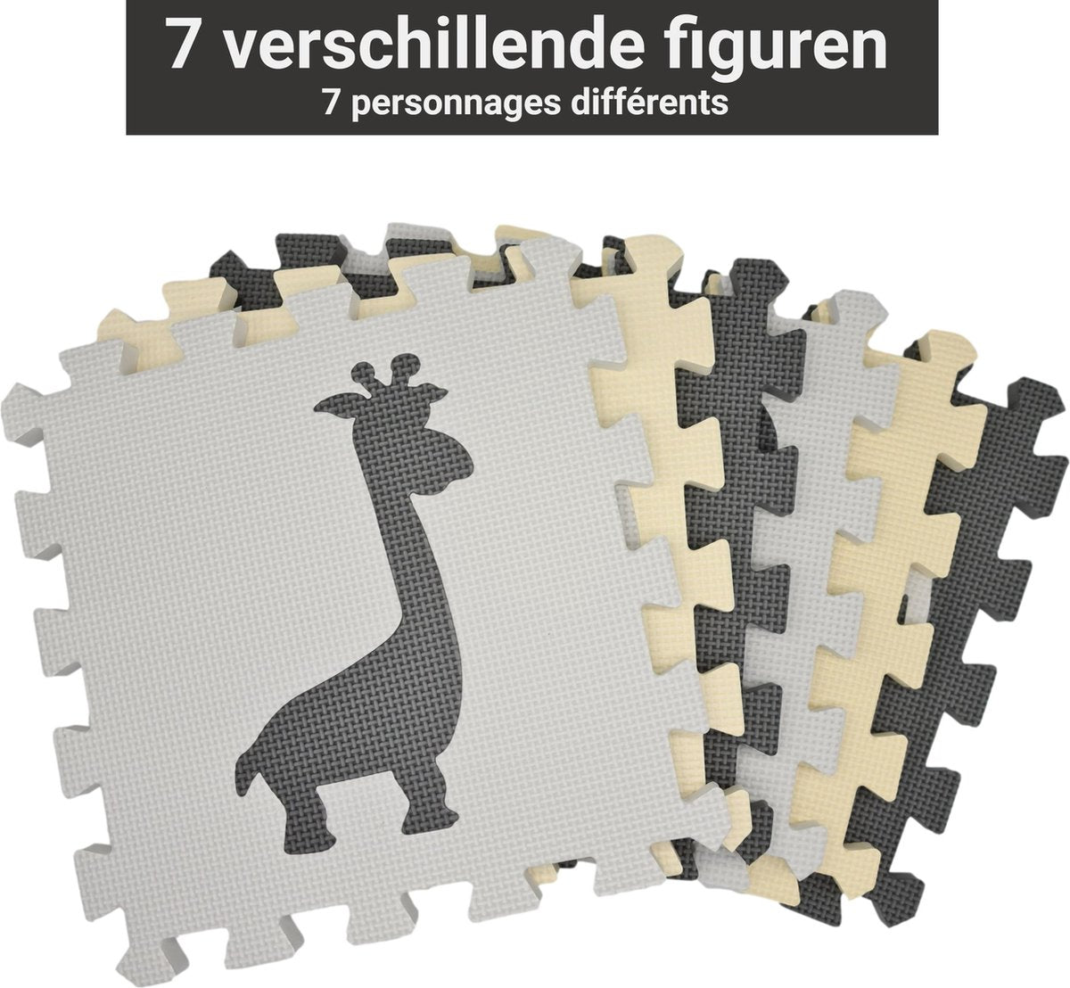 GIZMO Baby & Kleinkind Spielmatte XL - Weicher EVA-Schaumstoff Spielteppich - Mit erhöhtem Rand - Sicher und bequem - 150x150x1,5 cm