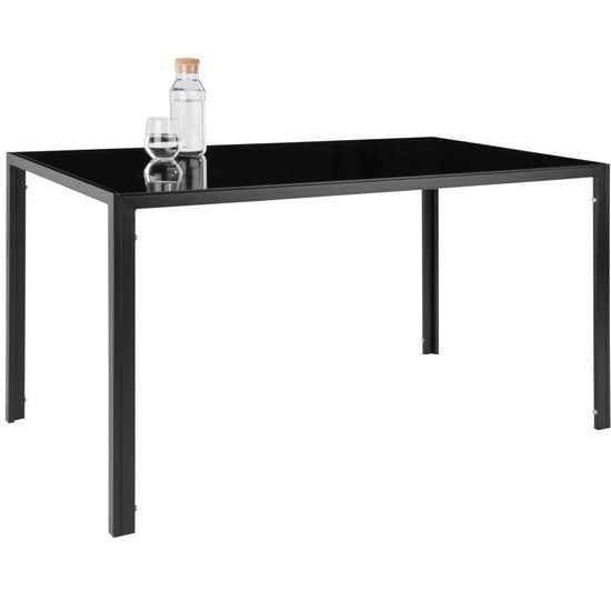 tectake - Esszimmergruppe Berlin 4+1 schwarz - 402837