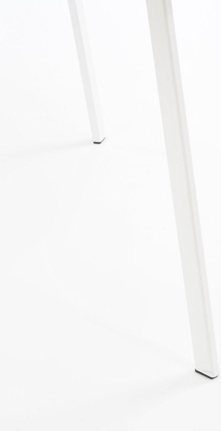 Mica Decorations Seatle Outdoor Beistelltisch - H38 x Ø58 cm - Metall - Weiß