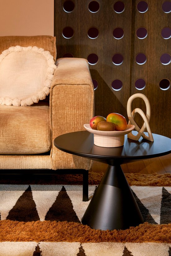 Mica Decorations - Royale Beistelltisch - H42 x Ø60 cm - Metall - Schwarz