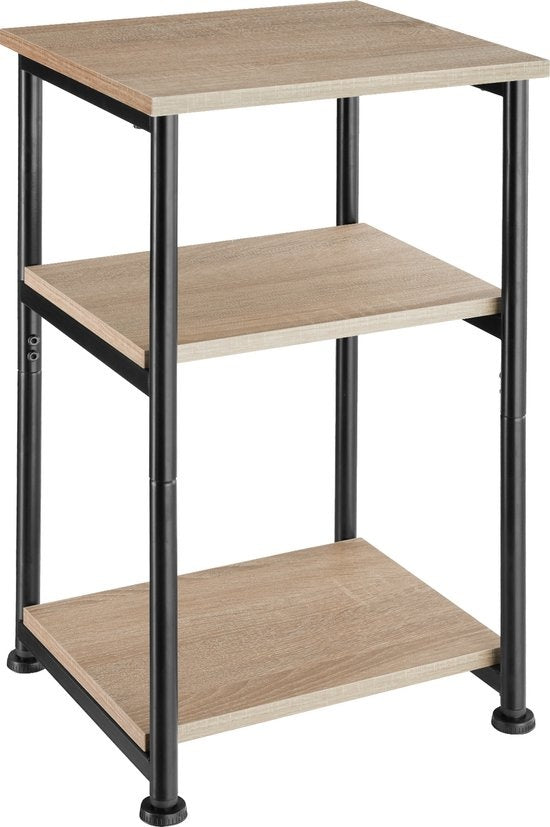 tectake - Beistelltisch Memphis - industriell - 34x30x59cm - hellbraun - 404669
