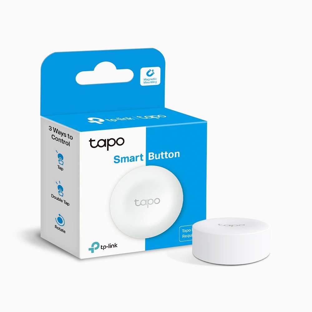 TP-Link Tapo S200B Drahtloser Smart-Knopf – Weiß – Ø 43,5 x 16,9 mm