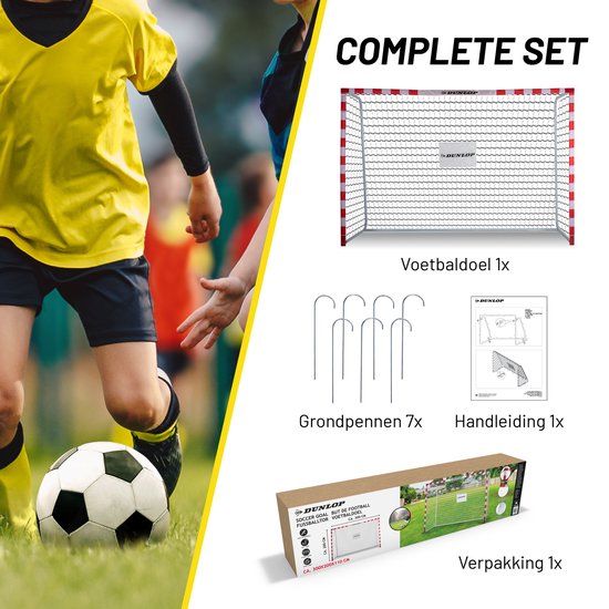 Dunlop Fußballtor 300 x 200 x 110 cm