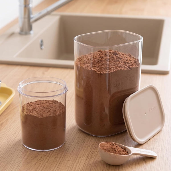 Brabantia Vorratsbehälter mit Messlöffel, 2 l – 18,3 x 15,4 x 10,6 cm
